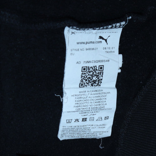 Puma Men's Grey Pullover Hoodie L Sports Fleece Sweatshirt