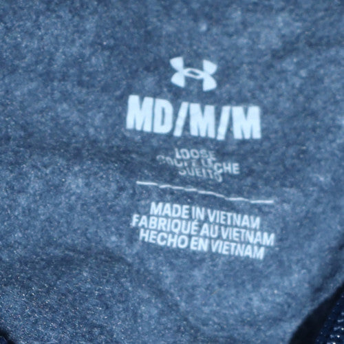 Under Armour Mens Blue 1/4 Zip Fleece Sweatshirt Size M