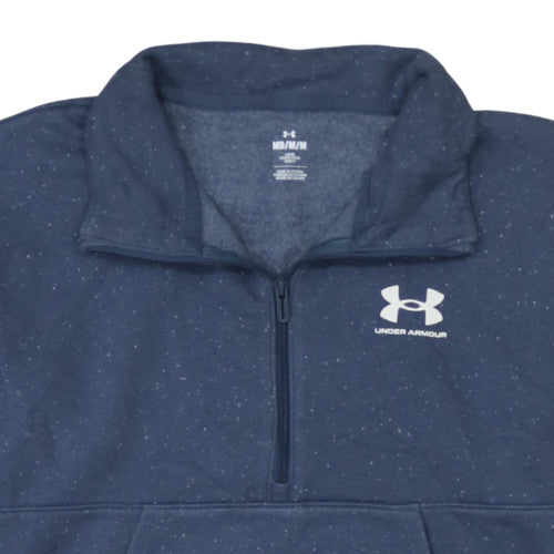 Under Armour Mens Blue 1/4 Zip Fleece Sweatshirt Size M