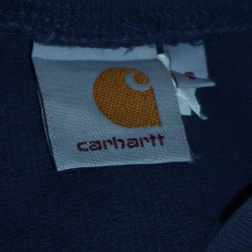 Carhartt Men's Blue Small College Logo Pullover Sweatshirt