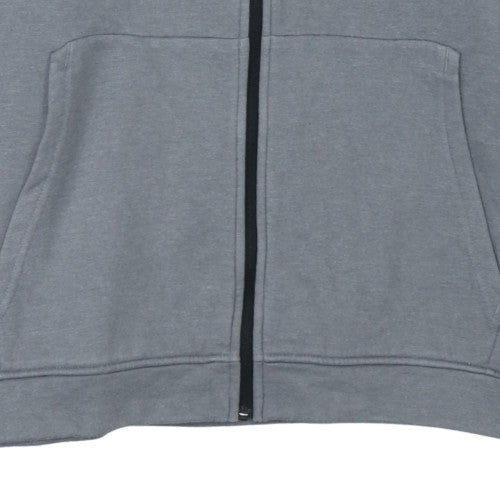 Puma Men's Black Grey Full Zip Hoodie XL Sports Fleece