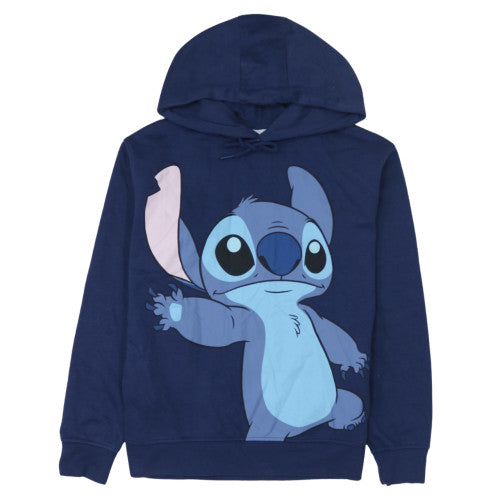 Disney Women’s Blue Stitch Hoodie XS Pullover Hooded Sweatshirt