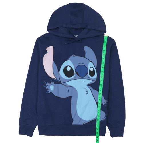 Disney Women’s Blue Stitch Hoodie XS Pullover Hooded Sweatshirt