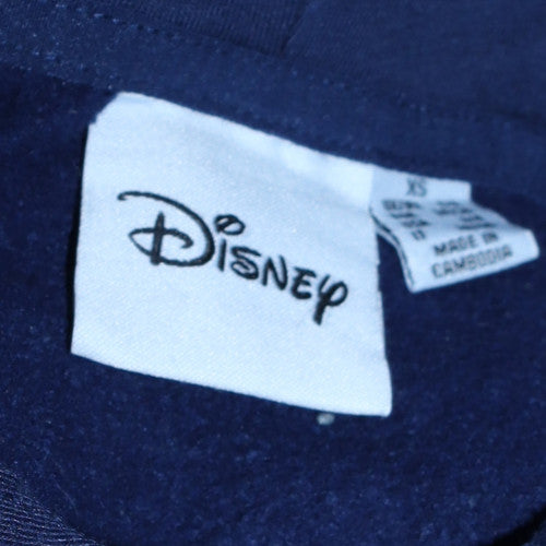 Disney Women’s Blue Stitch Hoodie XS Pullover Hooded Sweatshirt