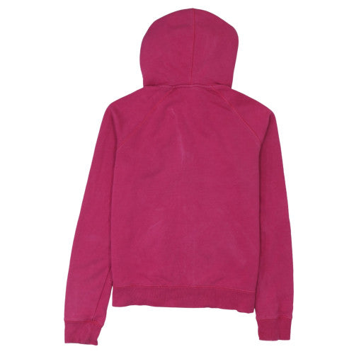 Nike Womens Pink Full Zip Hoodie M Logo Graphic Casual Sweatshirt