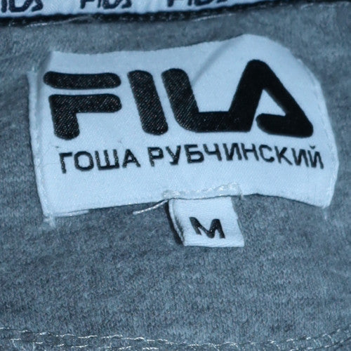 FILA Mens Grey Embroidered Logo Pullover Sweatshirt Size M