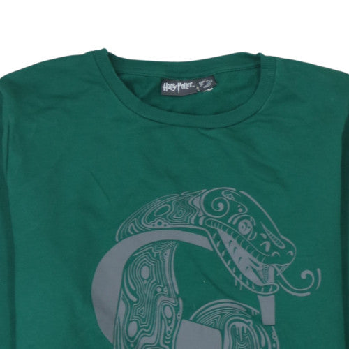 Primark Men’s Green Slytherin Harry Potter Pullover Sweatshirt Size S