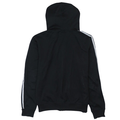 Adidas Women Black Full Zip Hoodie Size M Hooded Sweatshirt