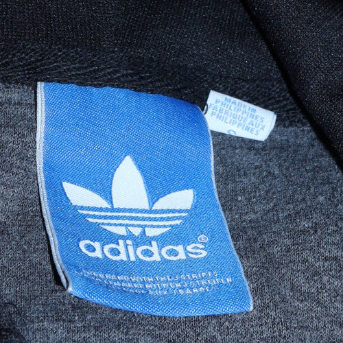 Adidas Women Black Full Zip Hoodie Size M Hooded Sweatshirt