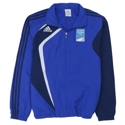 Adidas Men's Blue Full Zip Rugby Sweatshirt XL European Challenge Cup
