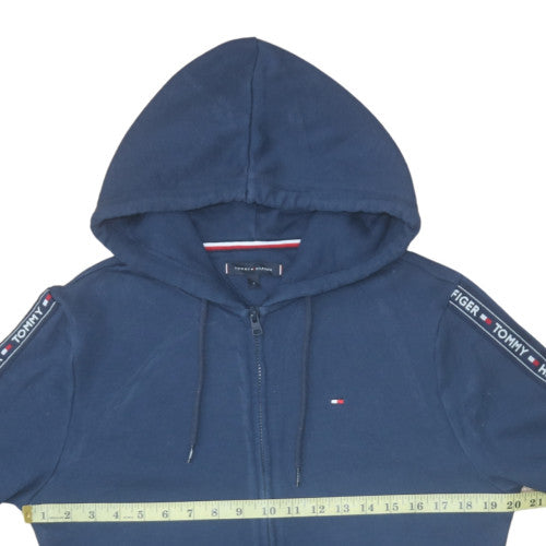 Tommy Hilfiger Men's Blue Full Zip Hoodie Size S Cotton Blend