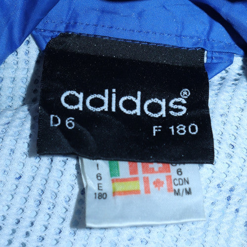 Adidas Men's Blue Retro 90s Windbreaker Jacket Size L