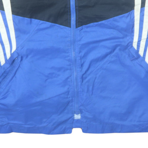 Adidas Men's Blue Retro 90s Windbreaker Jacket Size L