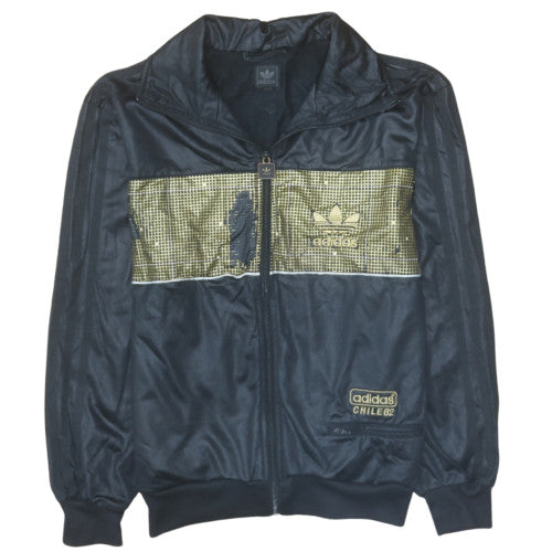 adidas Mens Black Gold Chile 62 Full Zip Sweatshirt XL