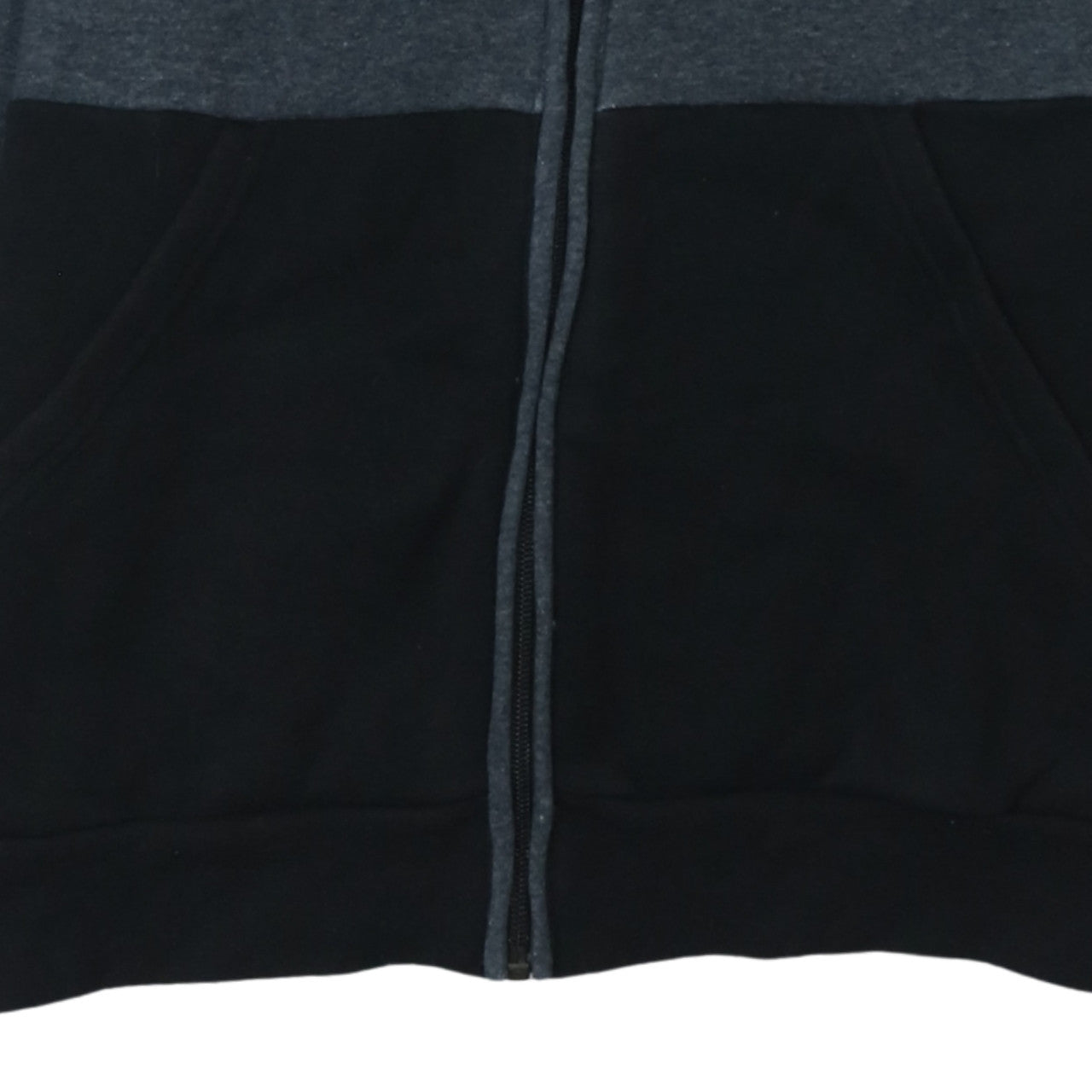 Adidas Boys Grey Black Full Zip Hoodie 13-14 Years Hooded Sweatshirt