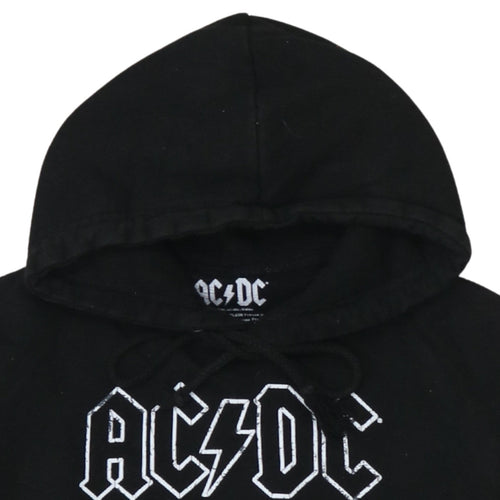 AC/DC Men's Black Pullover Hoodie S Regular Rock Graphic Fleece