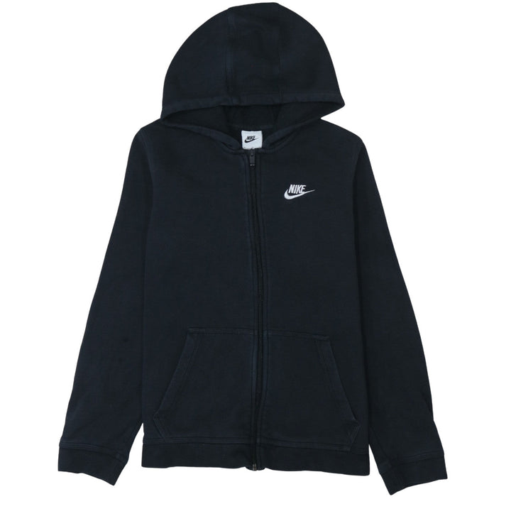 Nike Teens Black Full Zip Hoodie Sweatshirt XL 158-170cm