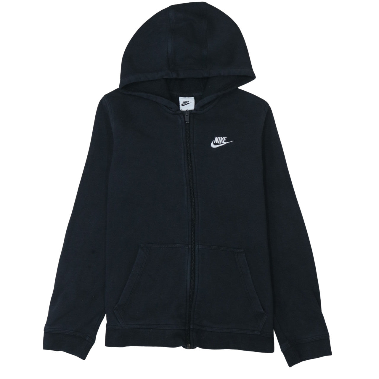 Nike Teens Black Full Zip Hoodie Sweatshirt XL 158-170cm