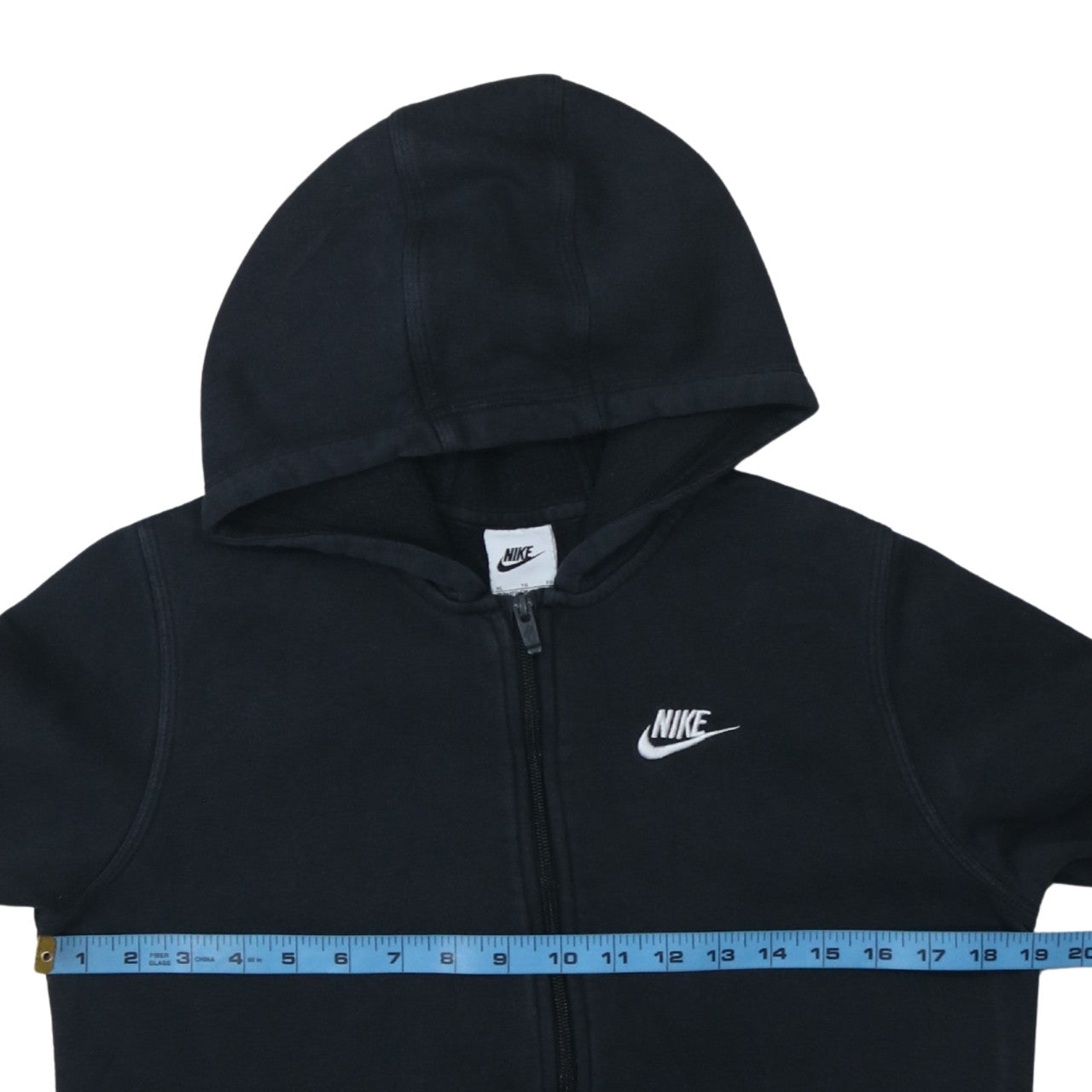 Nike Teens Black Full Zip Hoodie Sweatshirt XL 158-170cm