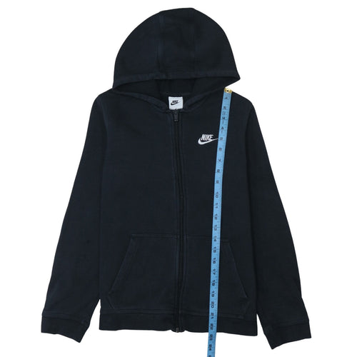 Nike Teens Black Full Zip Hoodie Sweatshirt XL 158-170cm