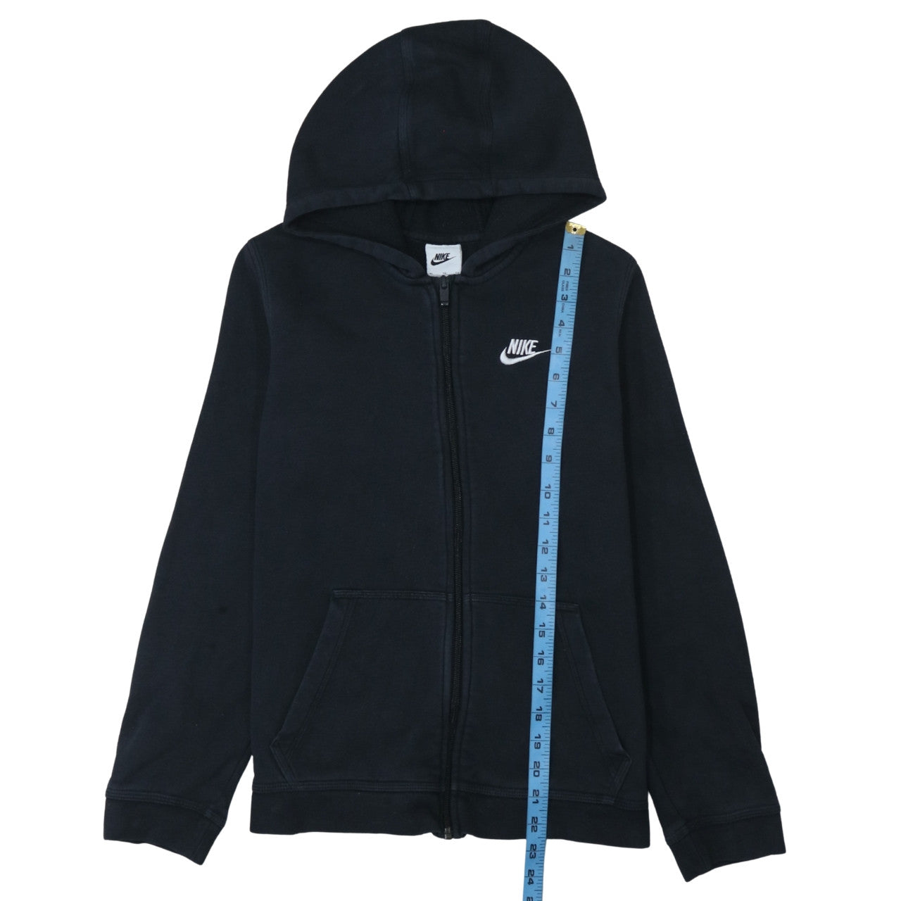 Nike Teens Black Full Zip Hoodie Sweatshirt XL 158-170cm