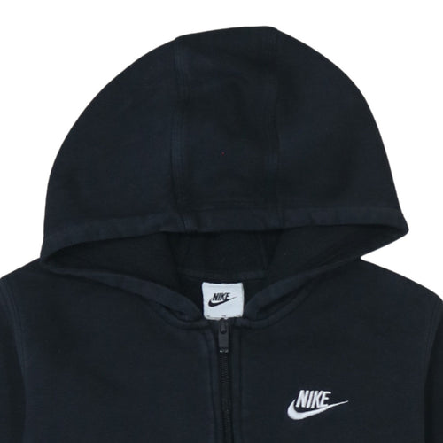 Nike Teens Black Full Zip Hoodie Sweatshirt XL 158-170cm