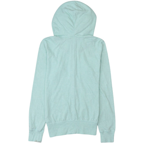 Nike Women’s Blue Full Zip Hoodie Size M Cotton Blend