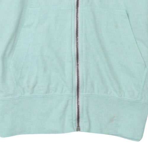 Nike Women’s Blue Full Zip Hoodie Size M Cotton Blend