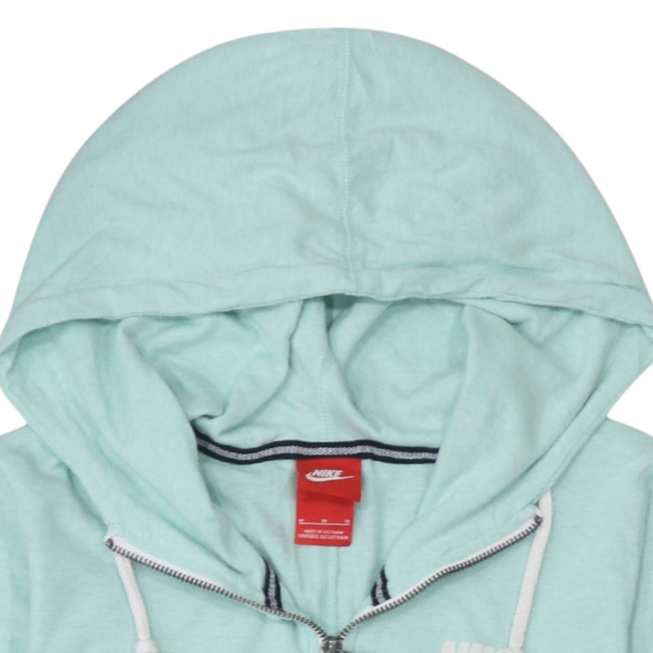 Nike Women’s Blue Full Zip Hoodie Size M Cotton Blend