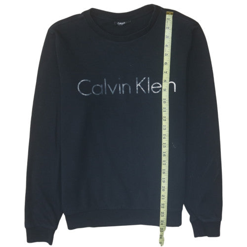 Calvin Klein Men’s Black Logo Pullover Sweatshirt Size L