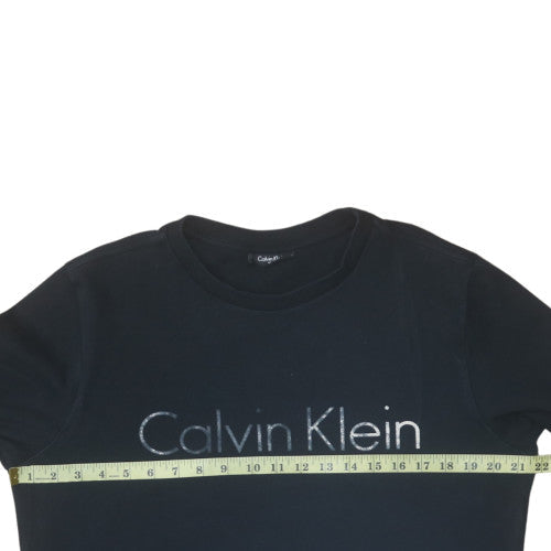 Calvin Klein Men’s Black Logo Pullover Sweatshirt Size L