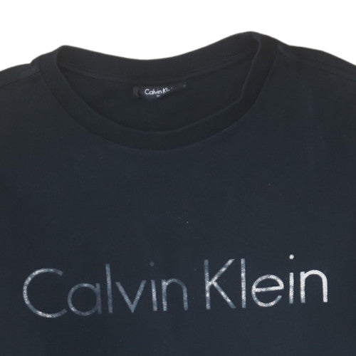 Calvin Klein Men’s Black Logo Pullover Sweatshirt Size L