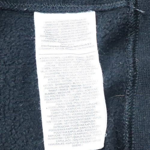 Nike Men's Black Pullover Hoodie Fleece Medium Regular Fit