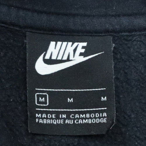 Nike Men's Black Pullover Hoodie Fleece Medium Regular Fit