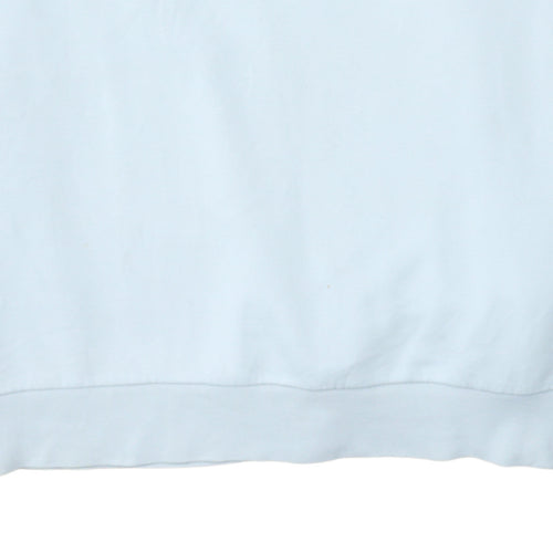 Puma Men’s White Blue 2XL Pullover Crew Neck Sweatshirt