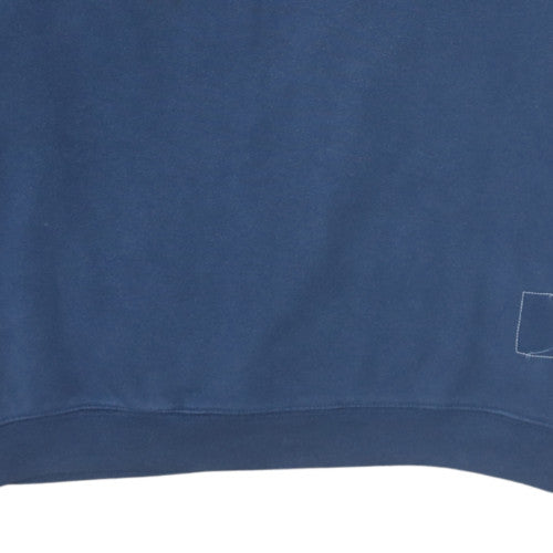 Tommy Hilfiger Women Navy Blue Crew Neck Cotton Sweatshirt L