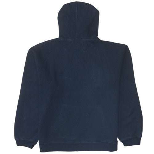 GAP Men's Blue Pullover Hoodie Medium Fleece Logo Sweatshirt