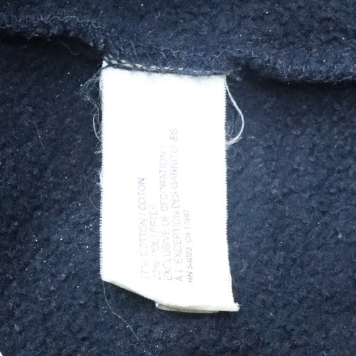 GAP Men's Blue Pullover Hoodie Medium Fleece Logo Sweatshirt