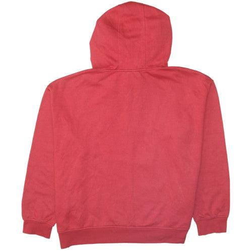 Disney Womens Red Mickey & Pluto Pullover Hoodie XL Cotton Blend