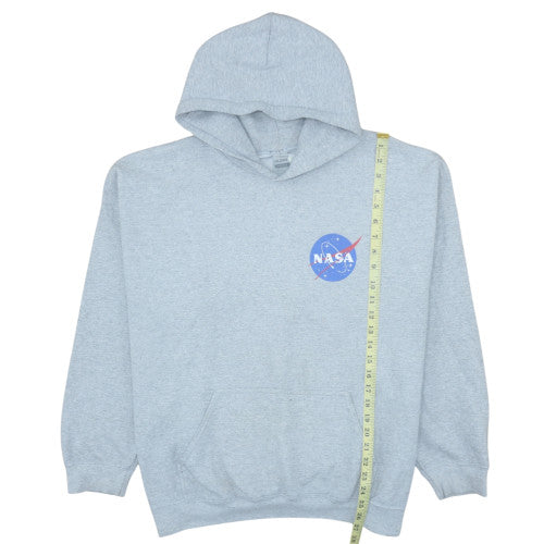 Gildan Men's Grey NASA Logo Pullover Hoodie Size L