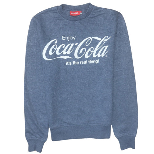 Coca-Cola Men's Blue Pullover Graphic Sweatshirt Size S