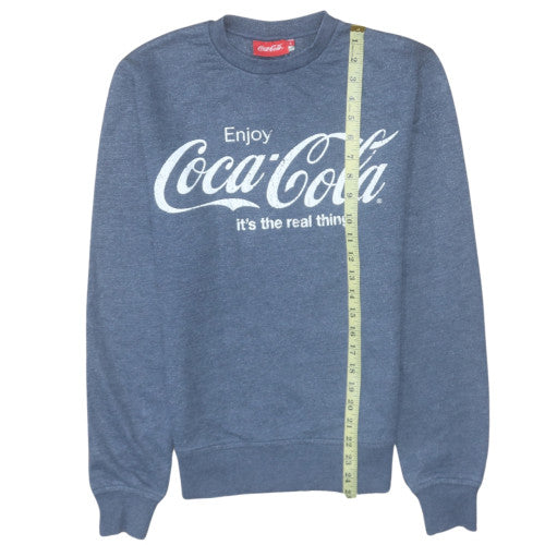 Coca-Cola Men's Blue Pullover Graphic Sweatshirt Size S