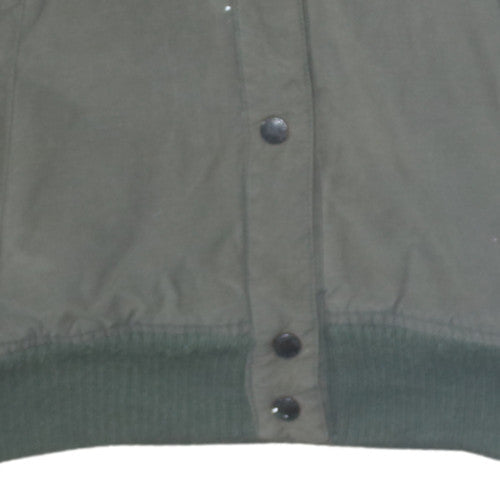 Schott Women Green Faux Fur Hooded Bomber Jacket M Winter Coat