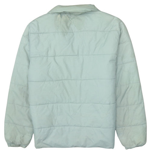 Kappa Men's Light Blue Puffer Jacket Medium Polyester Polyamide Warm Casual
