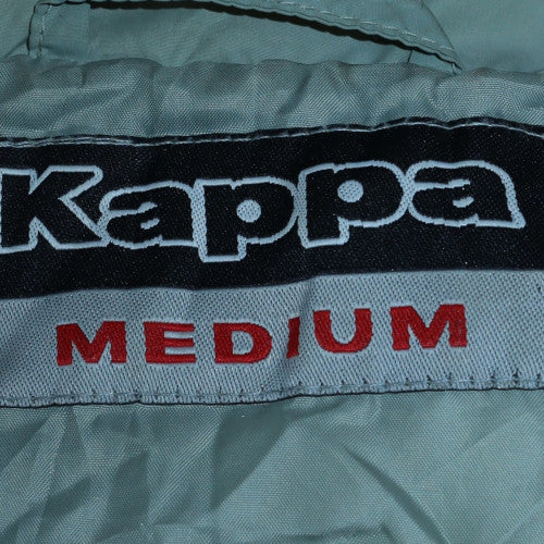 Kappa Men's Light Blue Puffer Jacket Medium Polyester Polyamide Warm Casual