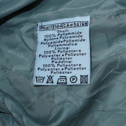 Kappa Men's Light Blue Puffer Jacket Medium Polyester Polyamide Warm Casual