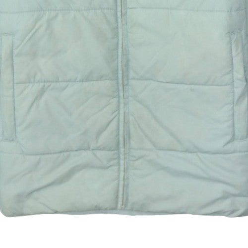 Kappa Men's Light Blue Puffer Jacket Medium Polyester Polyamide Warm Casual