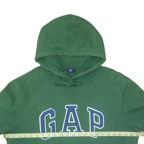 GAP Men's Green Pullover Hoodie L Logo Fleece Sweatshirt
