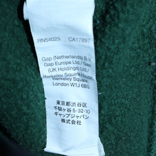 GAP Men's Green Pullover Hoodie L Logo Fleece Sweatshirt