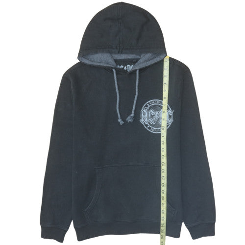 George Mens Black AC/DC Pullover Hoodie Sweatshirt Size M